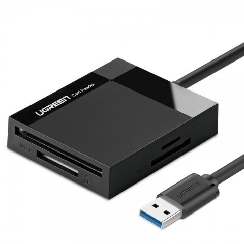 Ugreen Card Reader USB-A 3.0 SD/micro SD/CF/MS Μαύρο CR125 30333