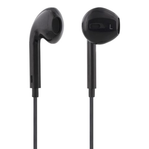 STREETZ  Ακουστικά Ψείρες 3.5mm με Μικρόφωνο Μαύρο HL-W106